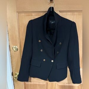 Club Monaco Double-Breasted Black Women's Blazer Jacket - size 2